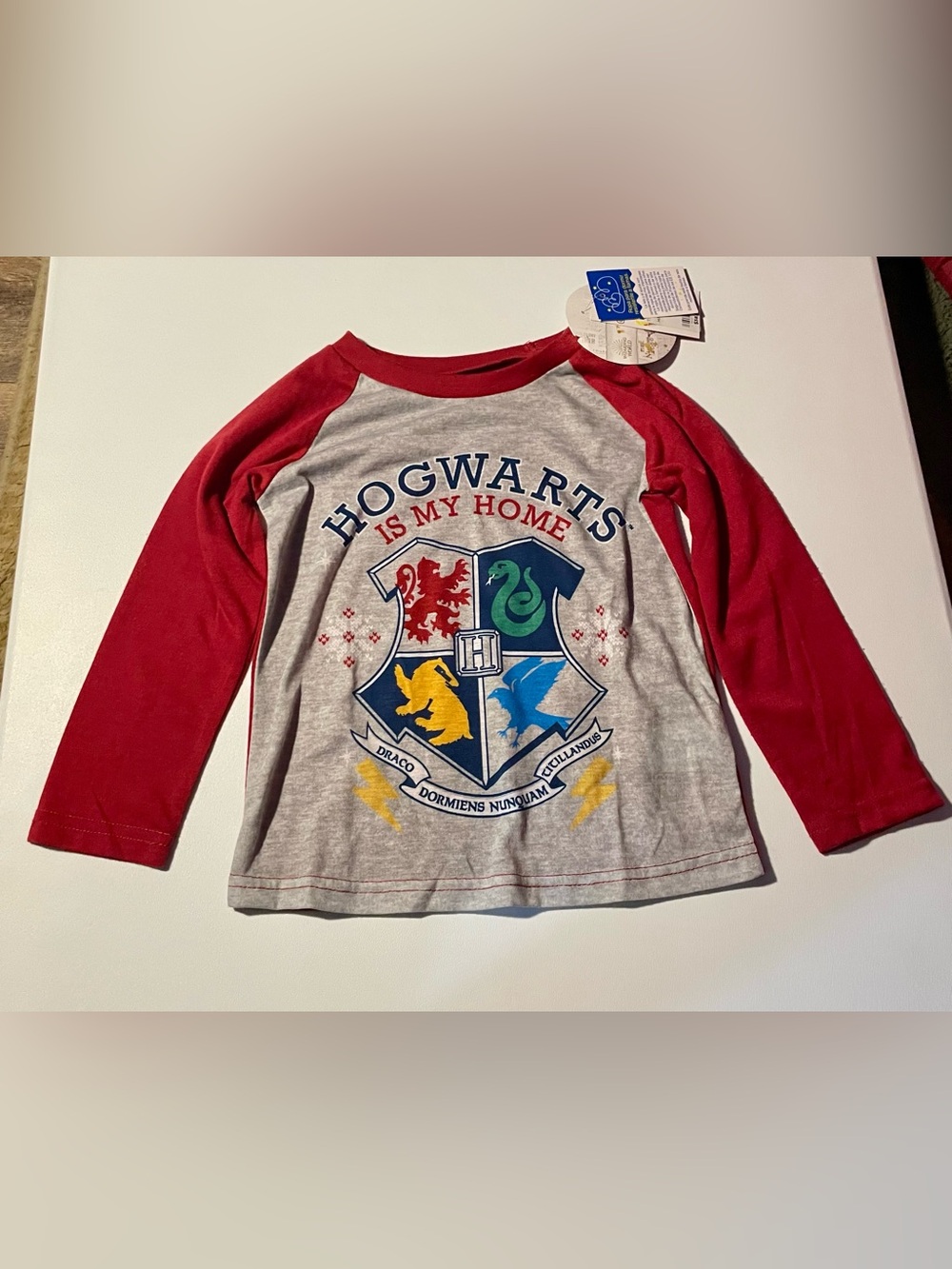 Harry Potter Hogwarts Pajama Top Jammies for Your Families Girls Size 4 NWT